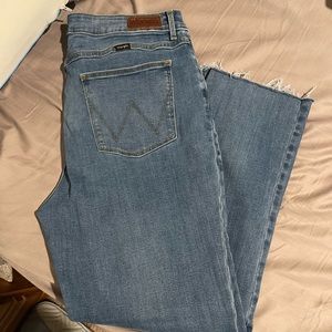 Womens wrangler jeans - straight leg high rise